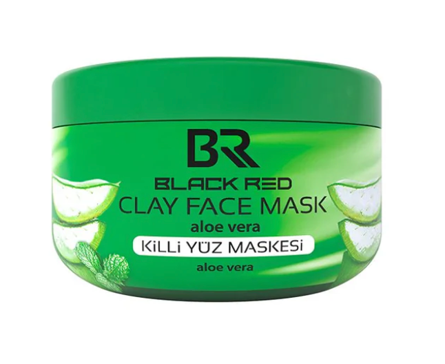 Ekran Resmi 2026-03-12 22.15.00 Black Red Tonerde-Gesichtsmaske mit Aloe Vera – Beruhigend & Erfrischend – 400g – Bild 1