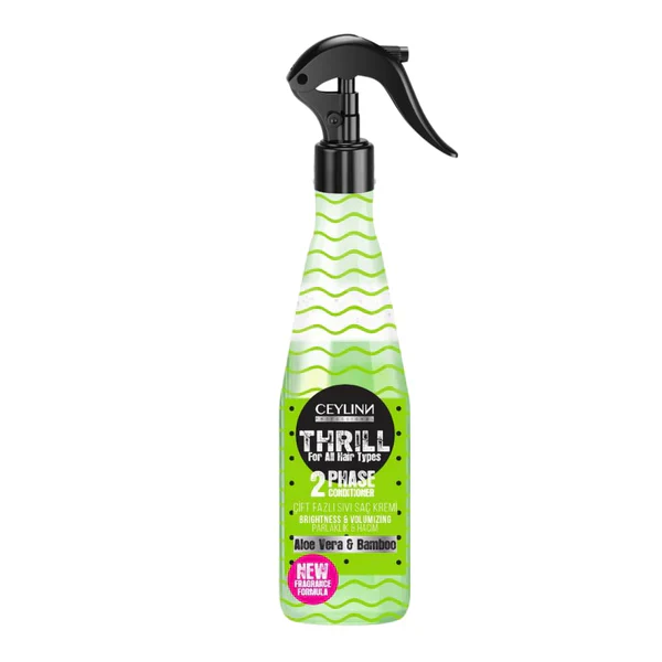 CeylinnThrill2PhaseAloeVeraandBambooBrightnessandVolumizing400ml Ceylinn Thrill 2 Phase Conditioner Aloe Vera und Bamboo - Glanz und Volumen 400 ml – Bild 1