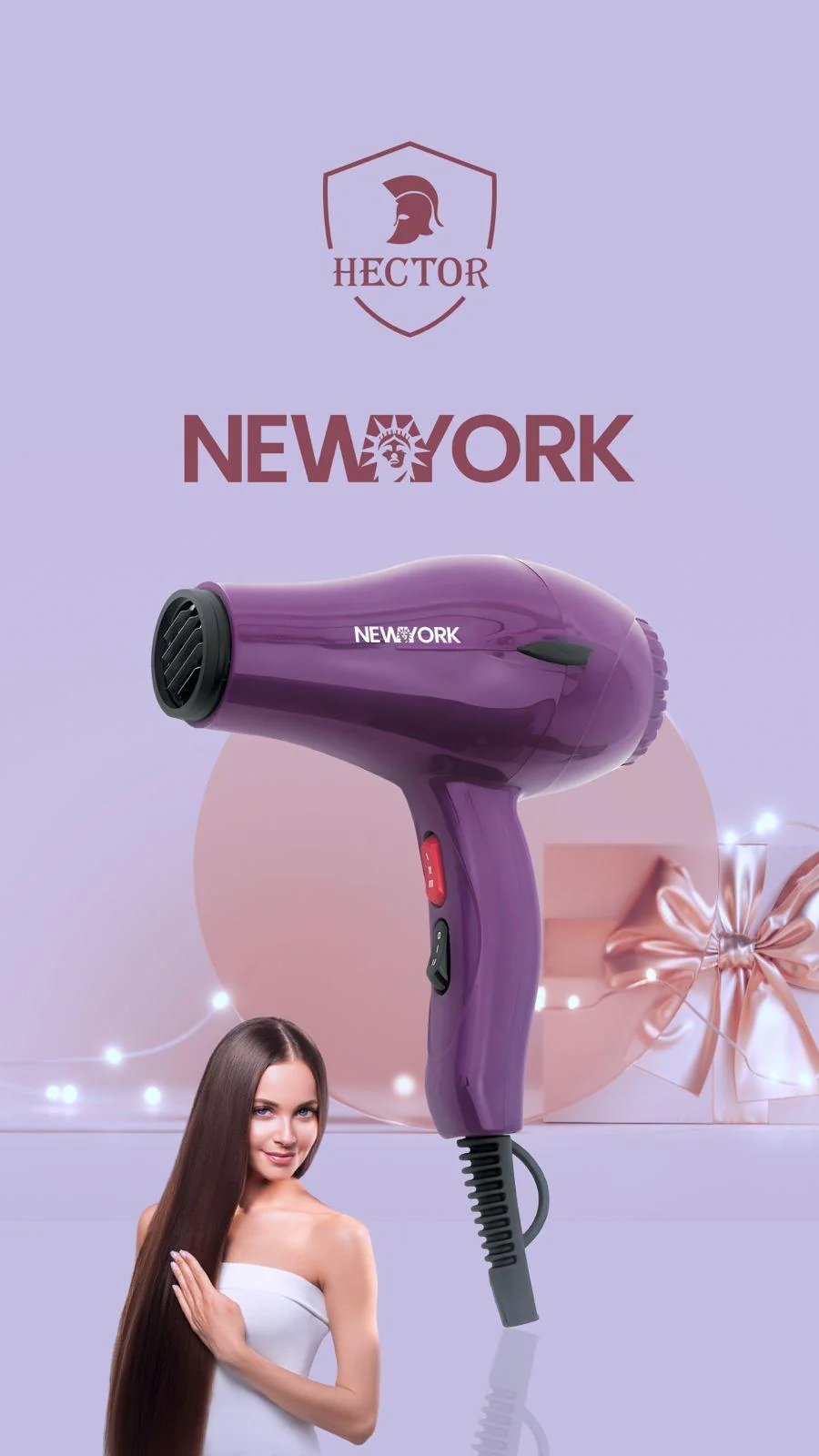 Hector Newyork Haartrockner Hector New York Style Professional Hair Dryer 2400W – Bild 1