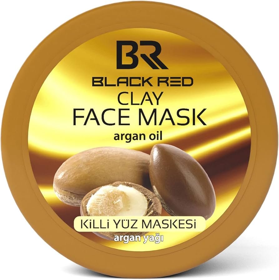 black red clay argan Black Red Tonerde-Gesichtsmaske mit Arganöl – Anti-Aging & Feuchtigkeitsspendend – 400g – Bild 1