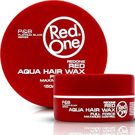 redone wax rot RedOne Aquatisches Haarwachs Rot 150 ml - Ultrastarker Halt Erdbeerduft – Bild 1